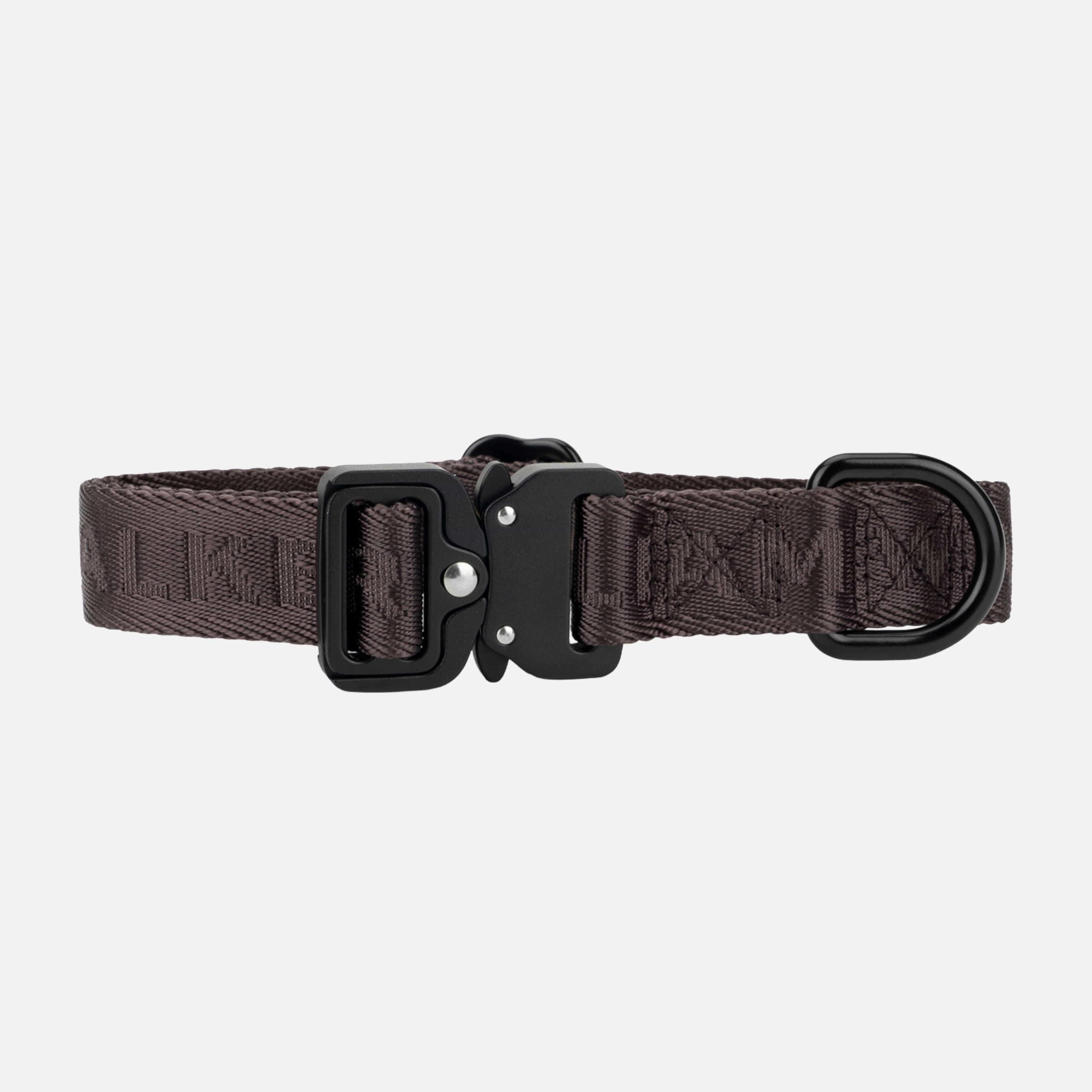 William Walker Jacquard Nylon Hundehalsband Earth (braun)