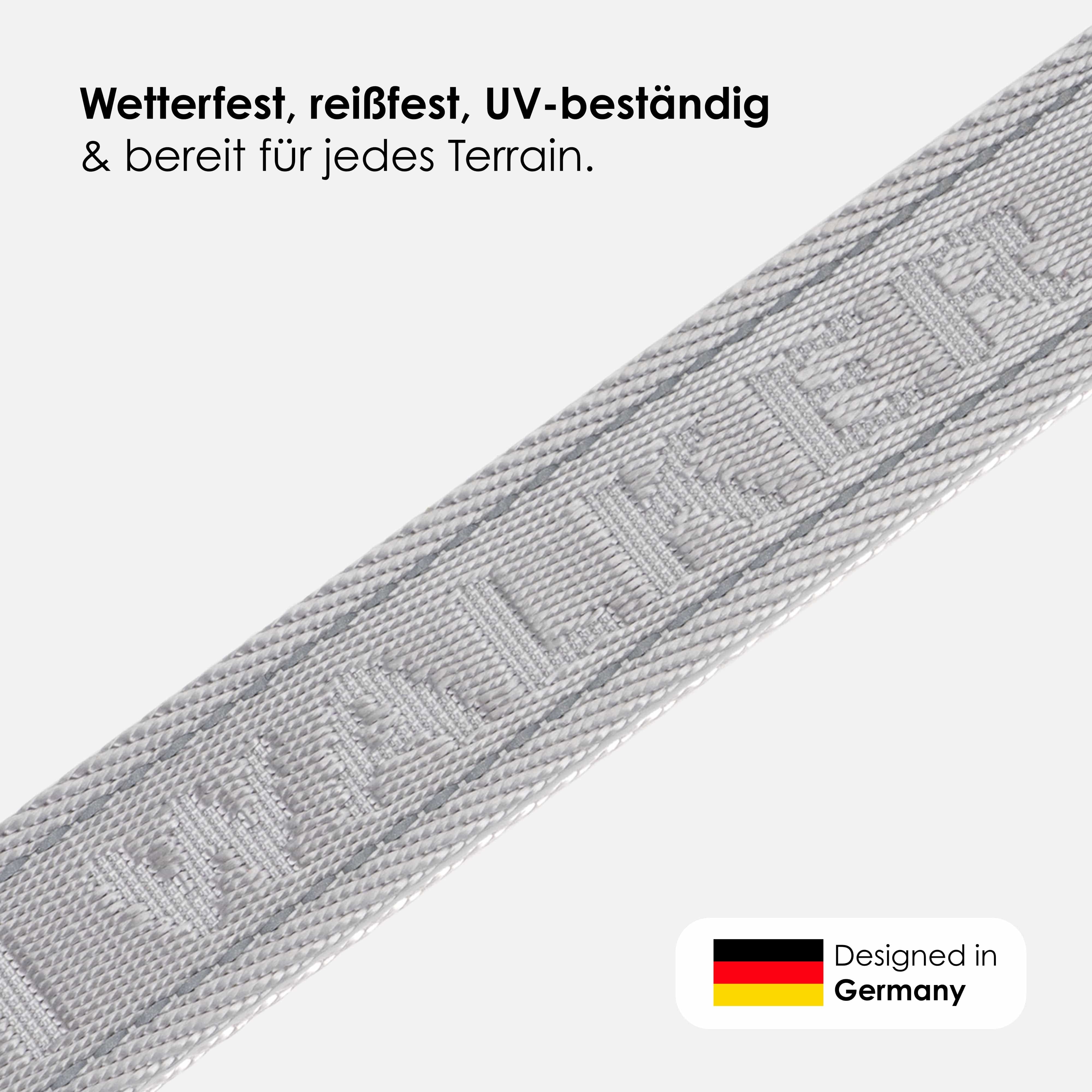 William Walker Jacquard Nylon Hundehalsband Lunar (Reflektierend)