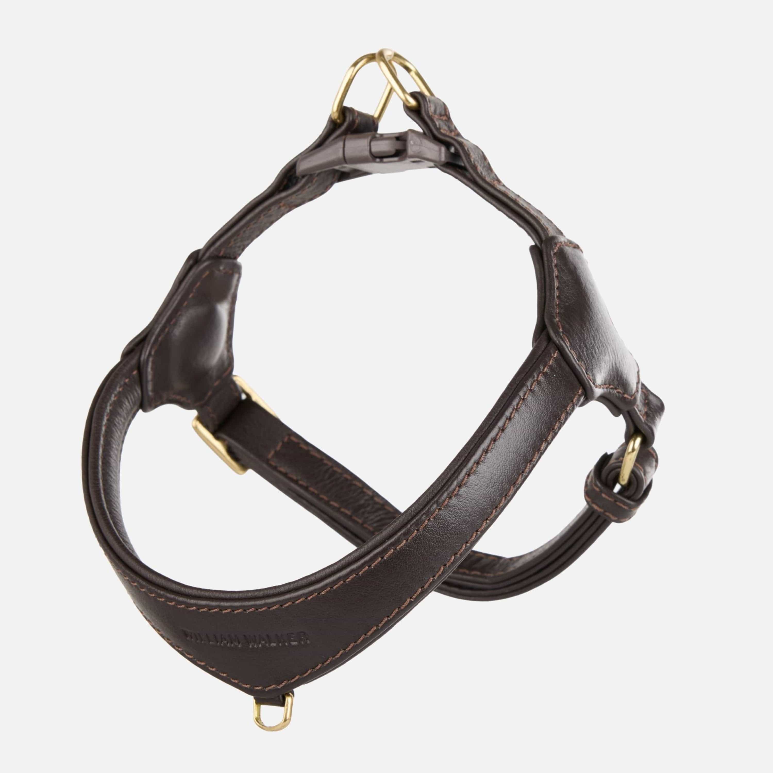 William Walker Step-In Leder Geschirr Pico für kleine Hunde Earth / 1