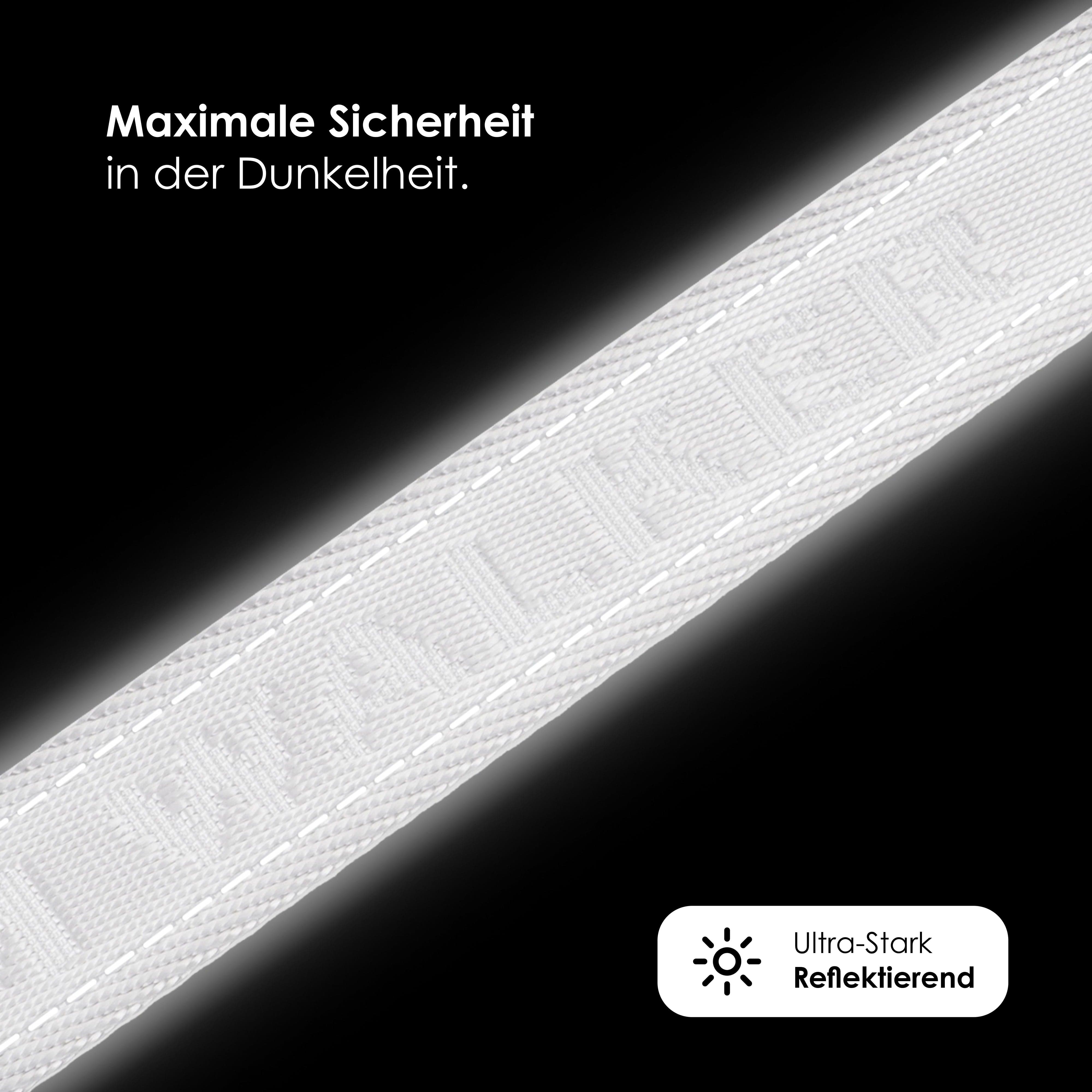 William Walker Jacquard Nylon Hundehalsband Lunar (Reflektierend)