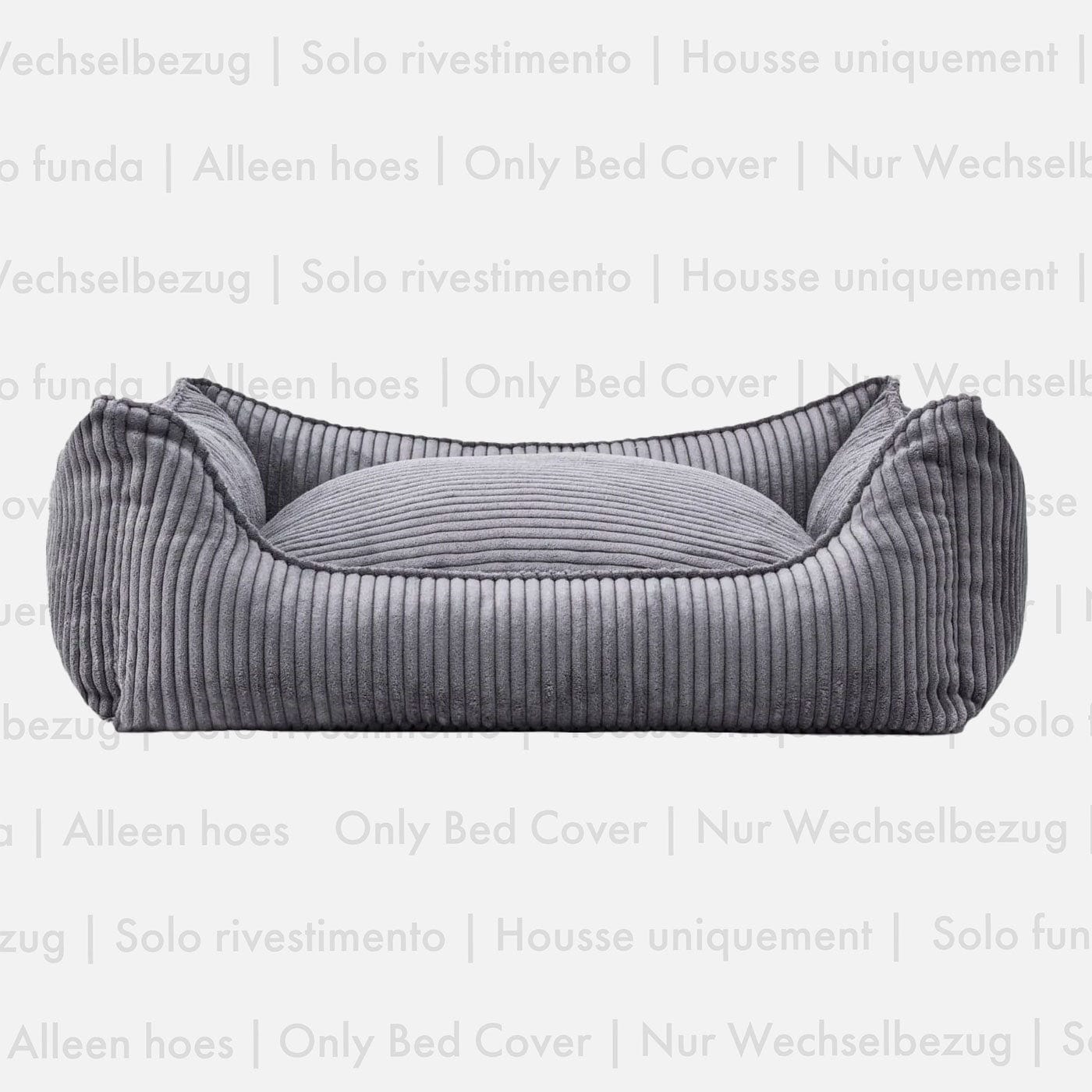Hochwertiger Wechselbezug für Cord Hundebett Charcoal von William Walker