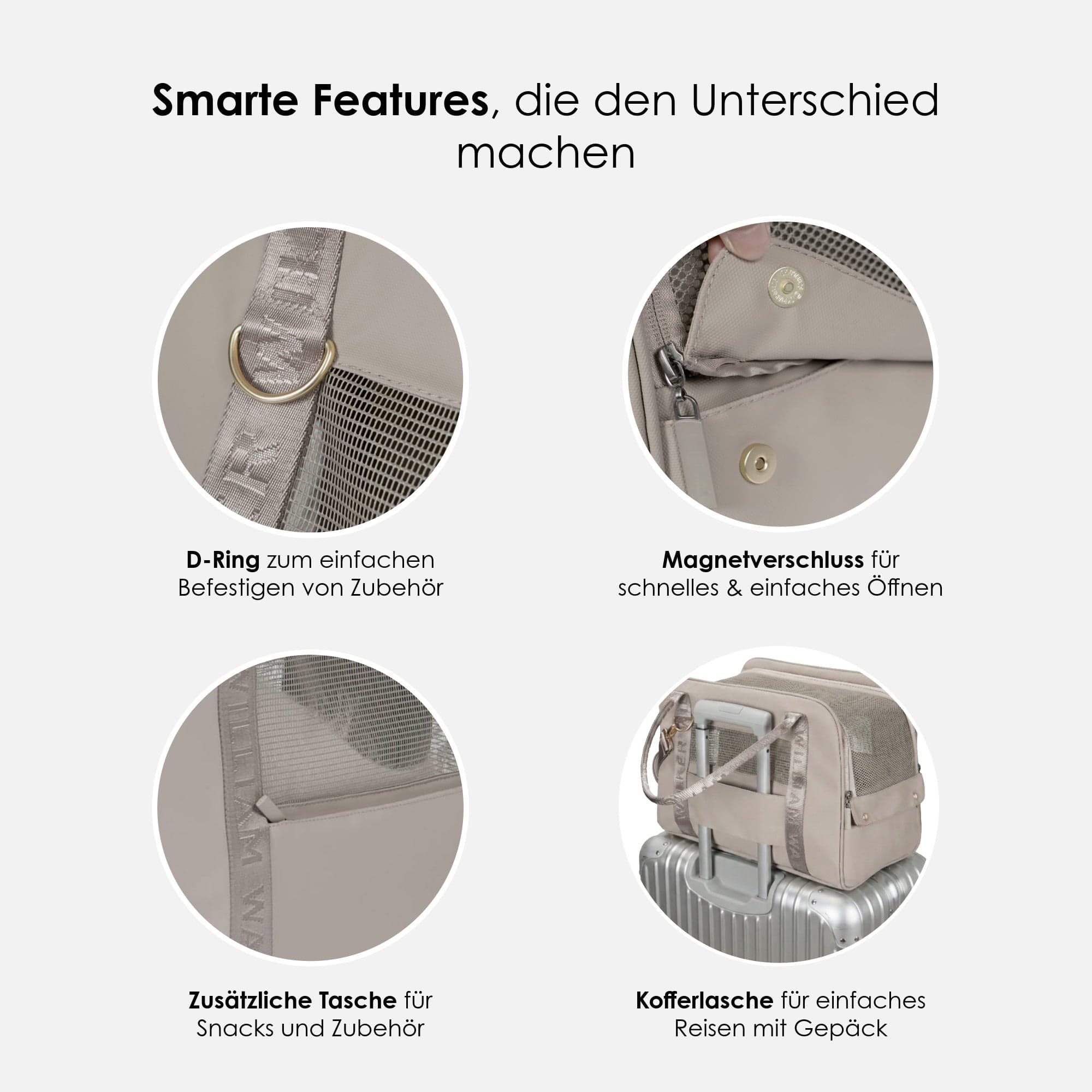 William Walker Hundetragetasche fürs Flugzeug Cloud Summit