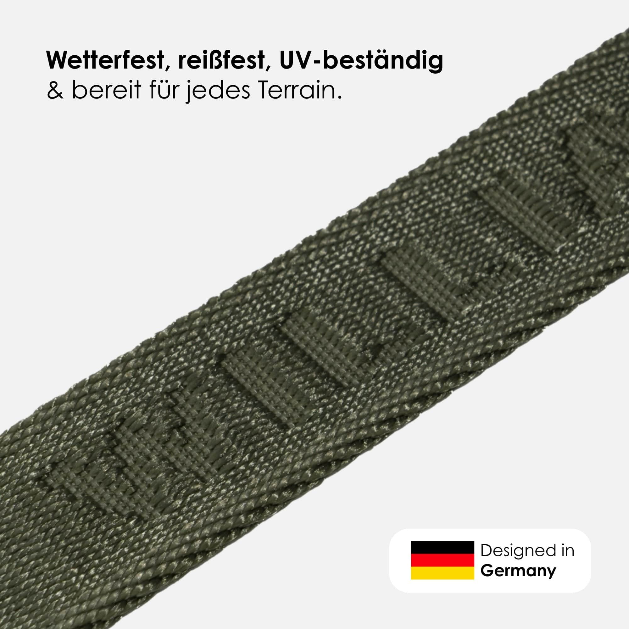 William Walker Jacquard Nylon Hundehalsband Forest (grün)