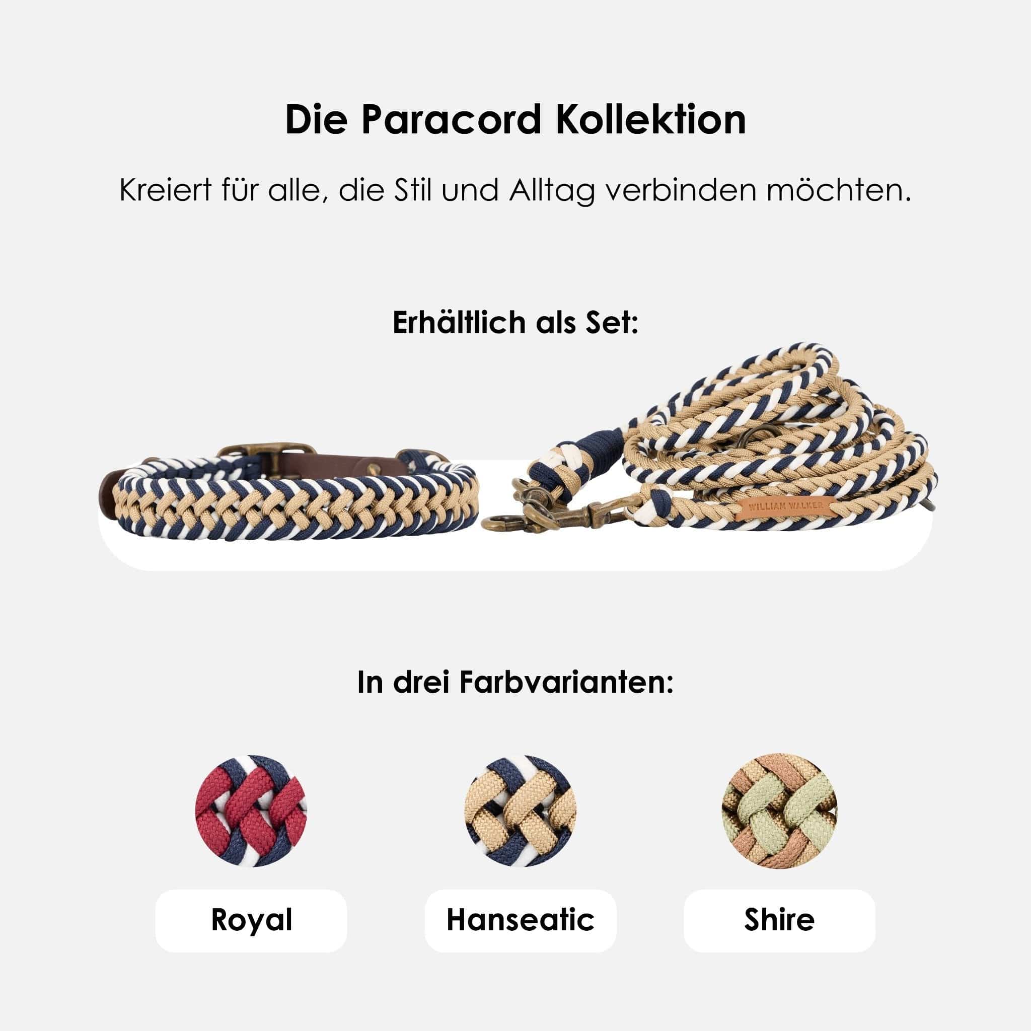 William Walker Paracord Hundeleine Hanseatic // Limited