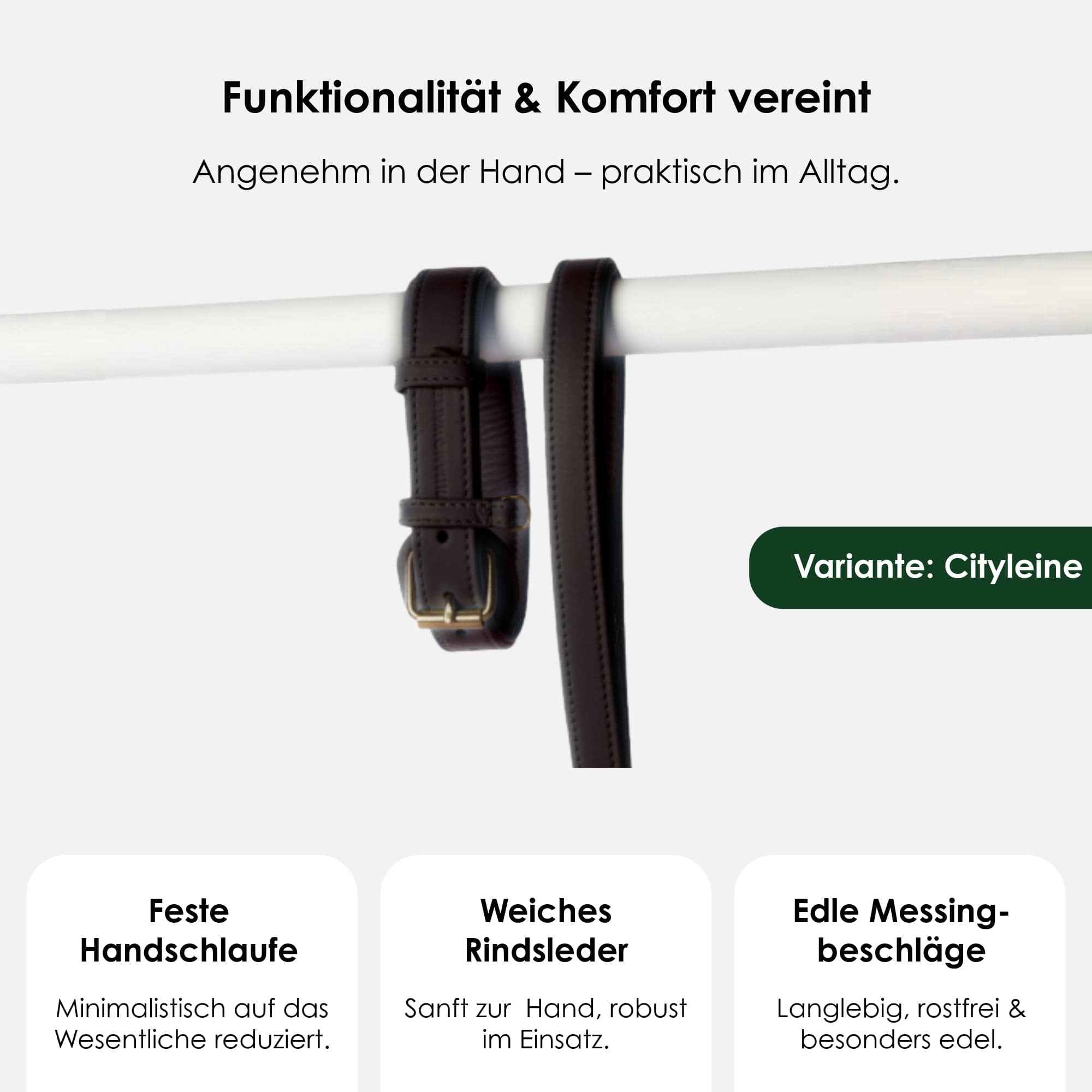 William Walker Hochwertige Leder Hundeleine Earth (Braun)