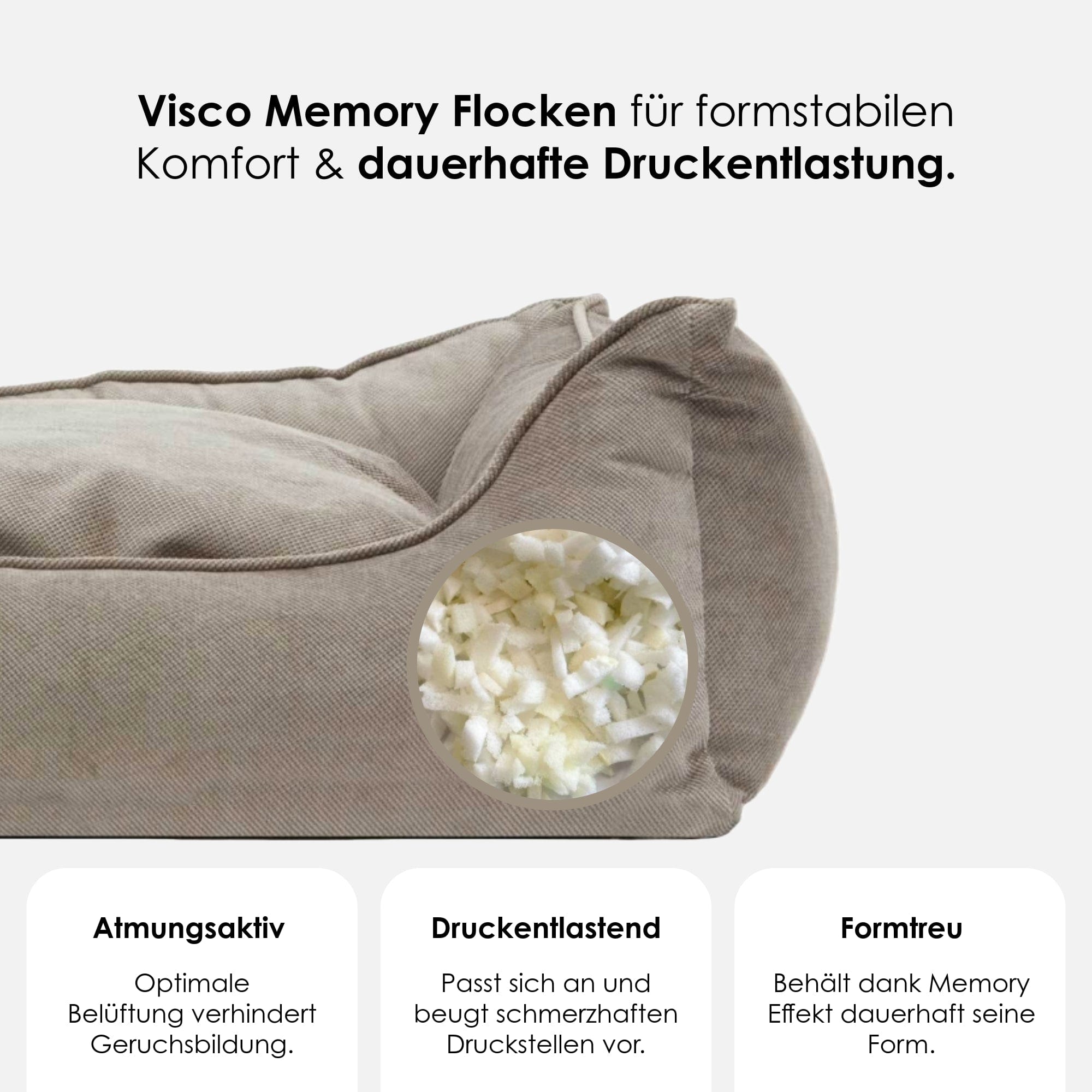 William Walker Orthopädisches Hundebett Stone