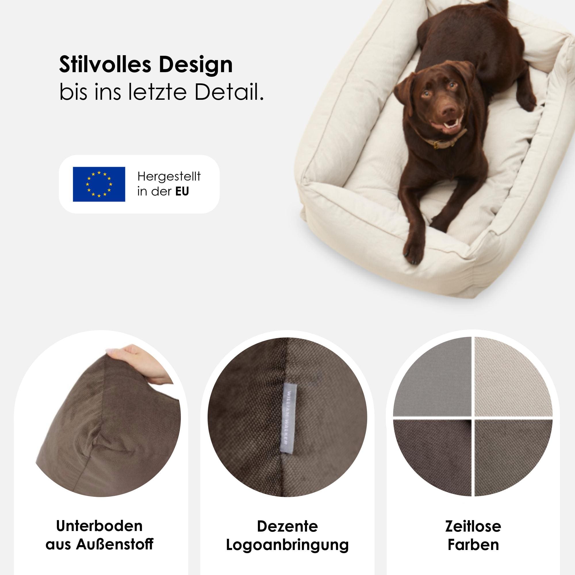 William Walker Orthopädisches Hundebett Wood (Braun)