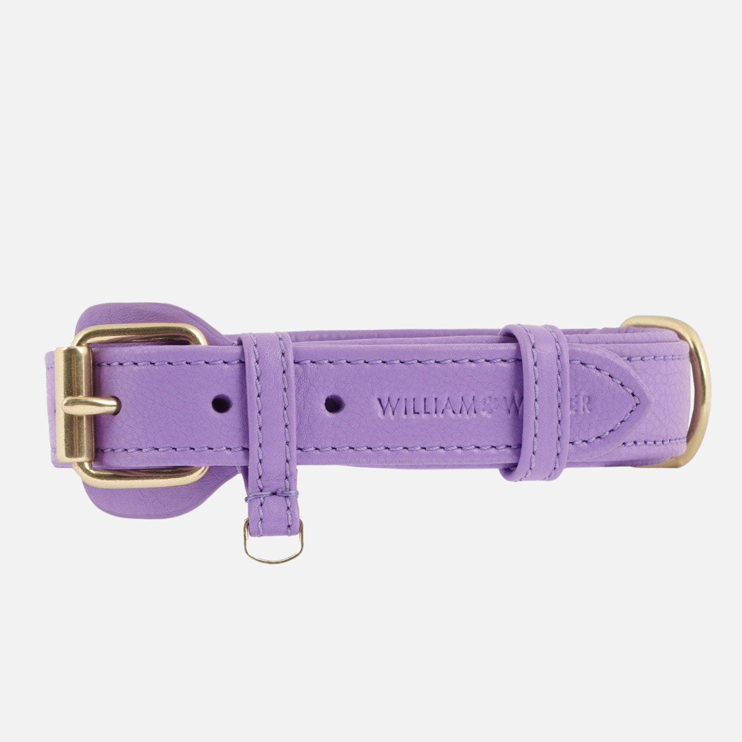 Hochwertiges Hundehalsband aus Leder Lavender (Lila)