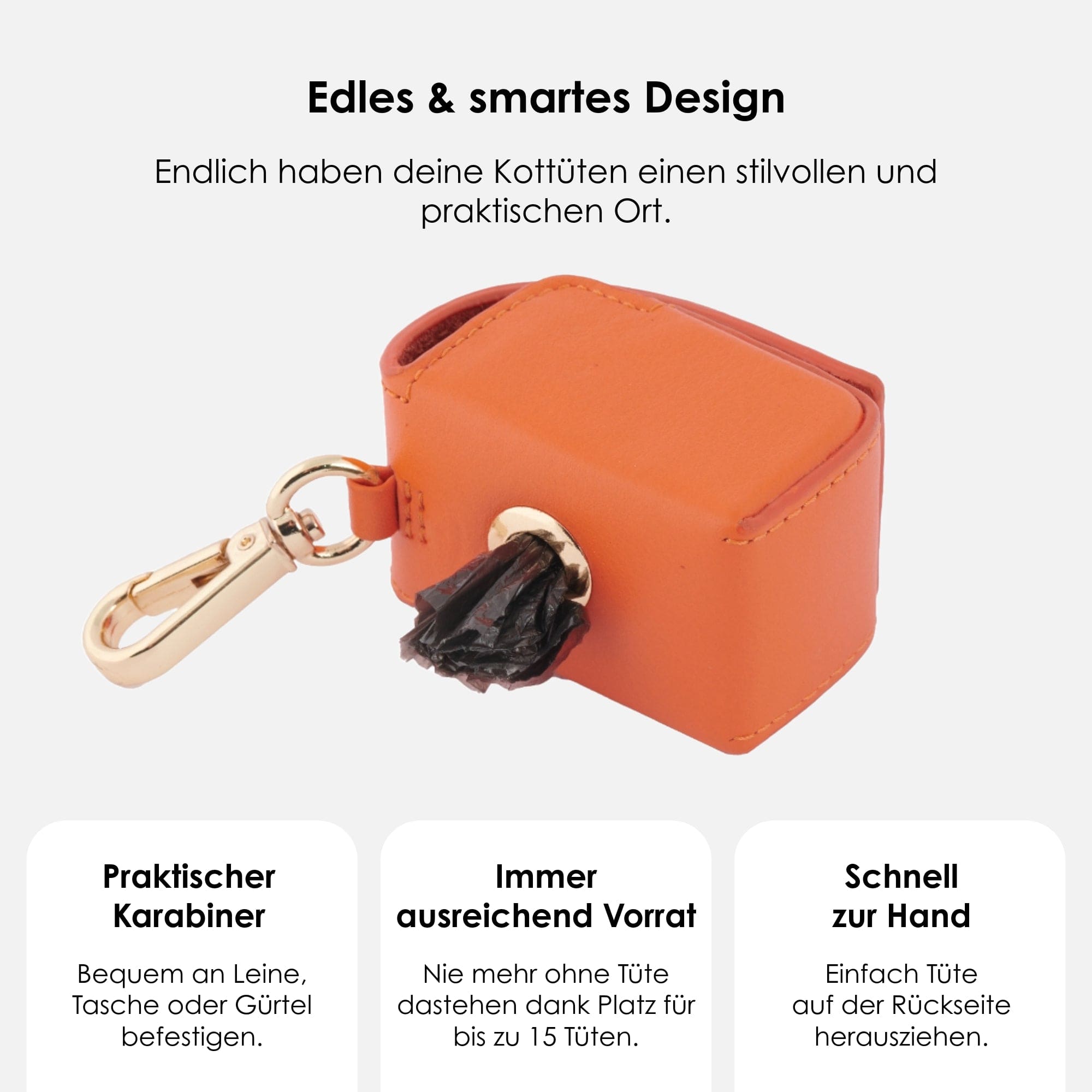 William Walker Kotbeutelspender Amber (Orange)