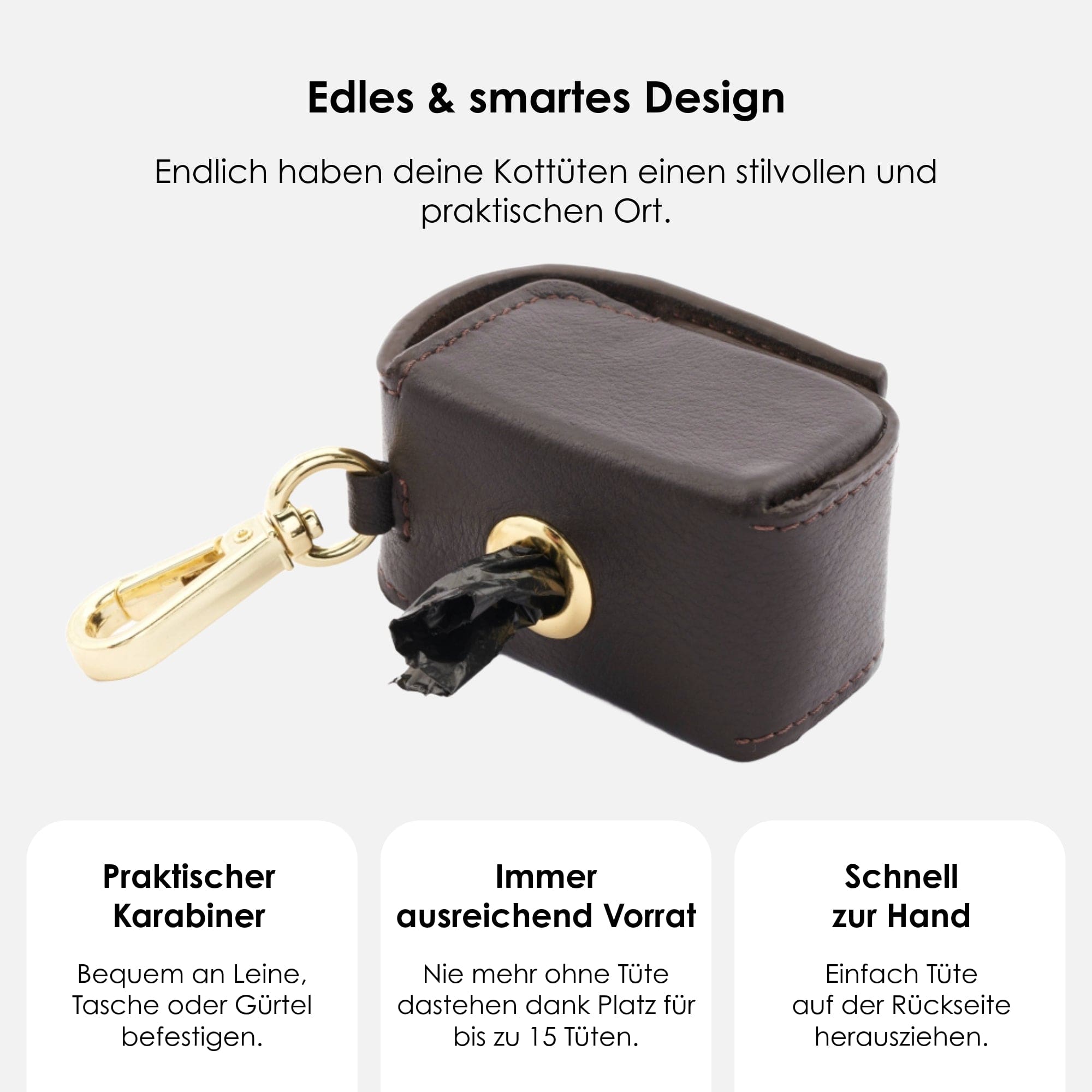 William Walker Kotbeutelspender Earth (Braun)