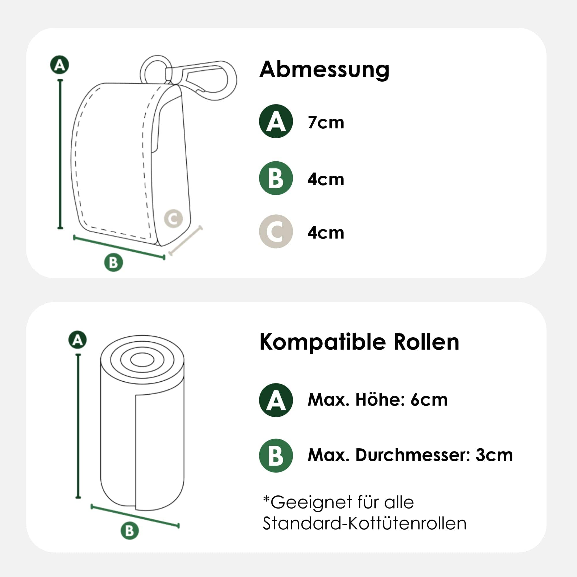 William Walker Kotbeutelspender Noir (Schwarz)