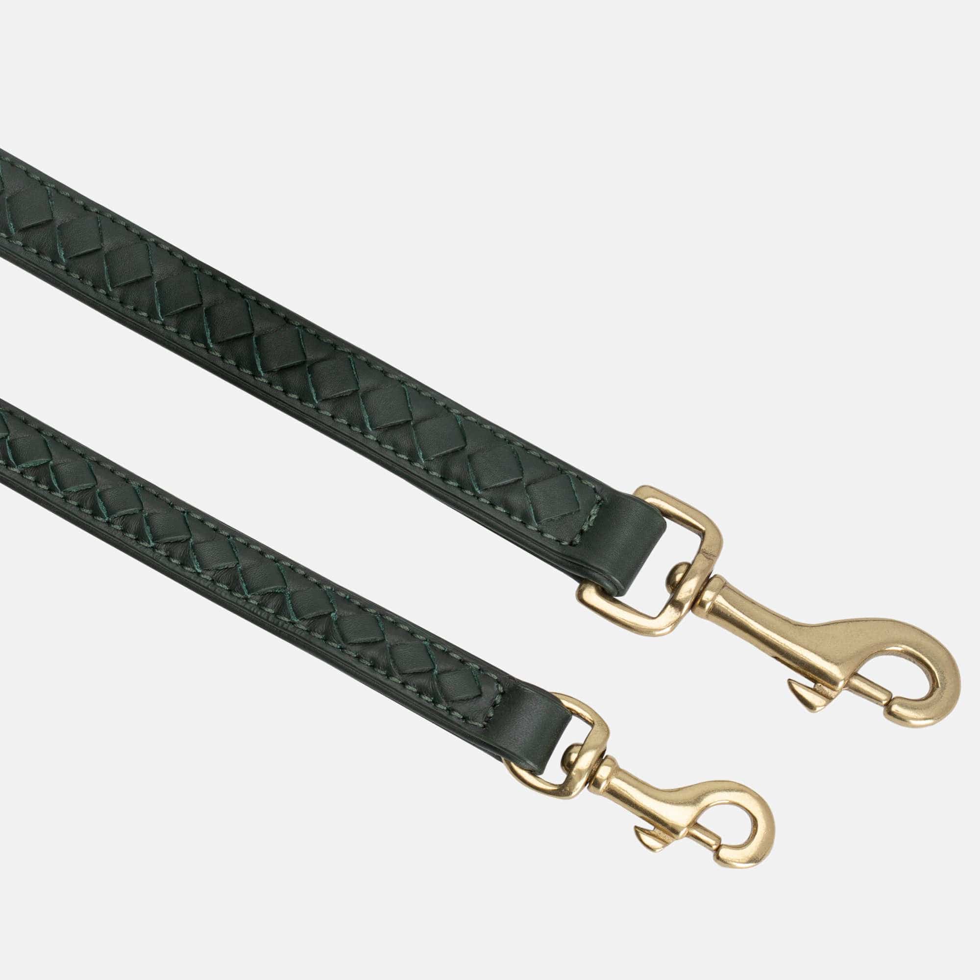 William Walker Hochwertige Leder Hundeleine Prestige Forest (Waldgrün)