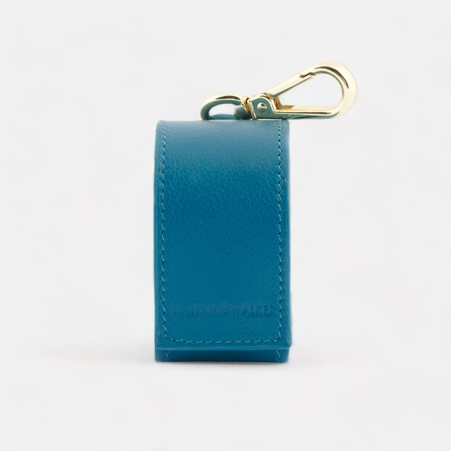 Dispensador de bolsas de caca de cuero - William Walker - Dispensador de  bolsas de caca para perros Juego de paseo Azure (Azul)
