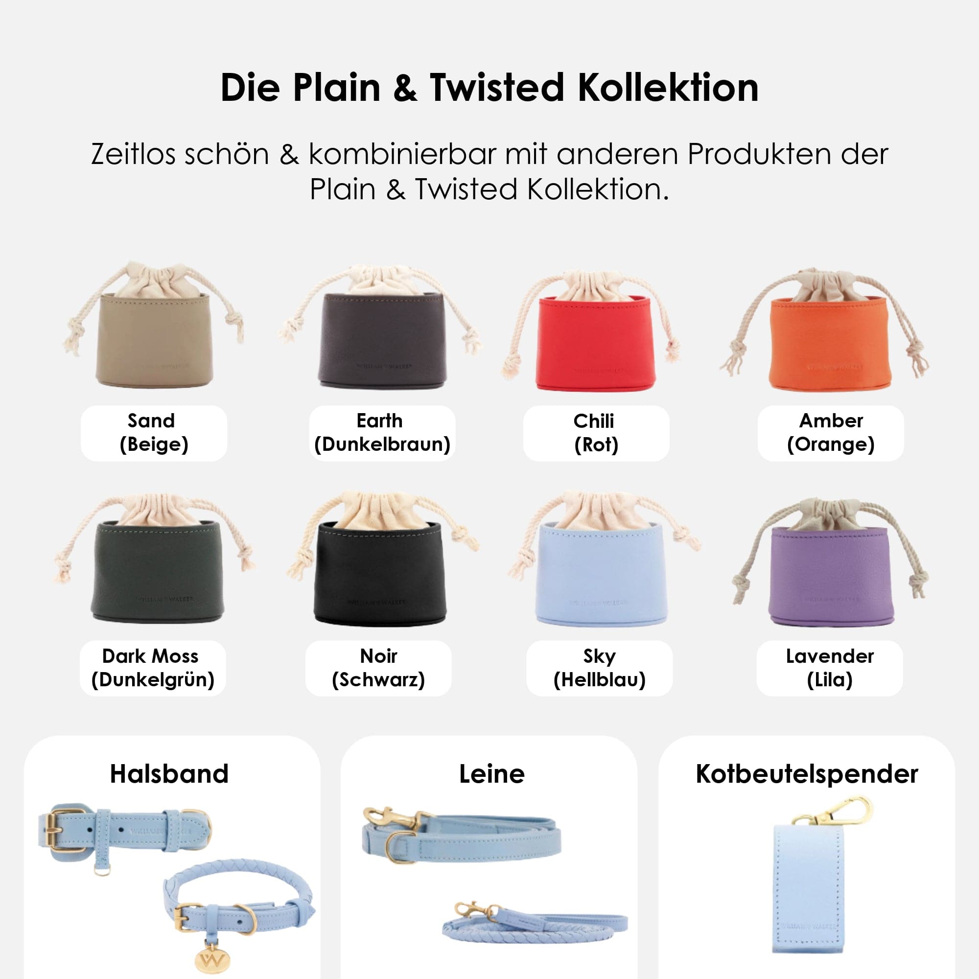 William Walker Leckerlibeutel Sky (Baby-Blau)