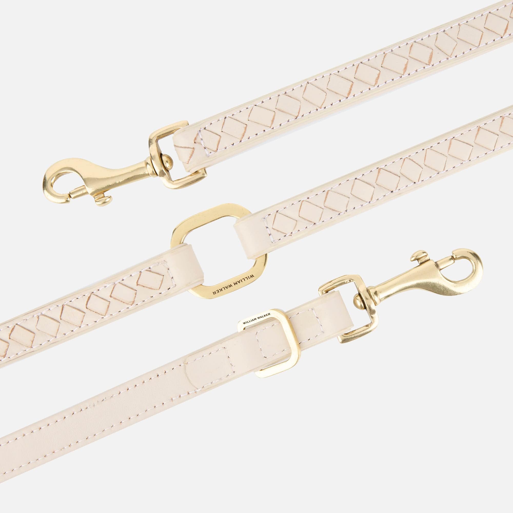 William Walker Hochwertige Leder Hundeleine Prestige Almond