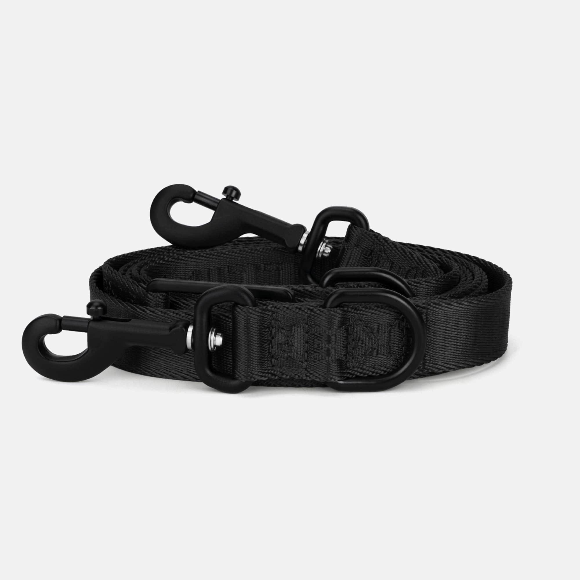 Jacquard Nylon Hundeleine Nero (schwarz)