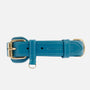 Leder Hundehalsband Azure (Blau)