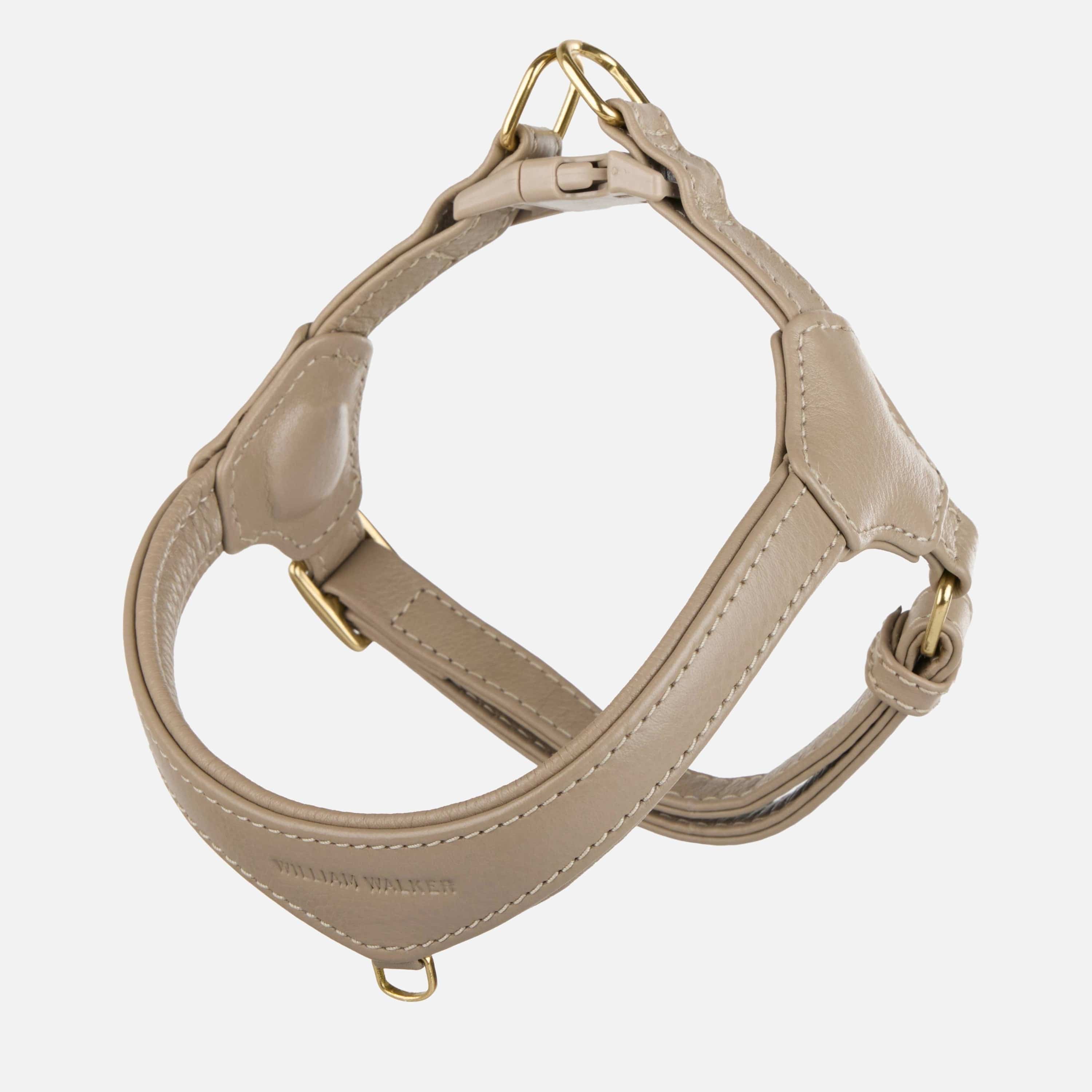 William Walker Step-In Leder Geschirr Pico für kleine Hunde Sand (Beige) / 1