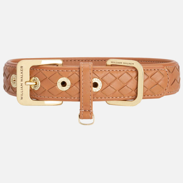 Leder Hundehalsband Prestige Caramel (Braun)