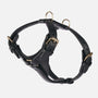 Leather dog harness Noir (Black)