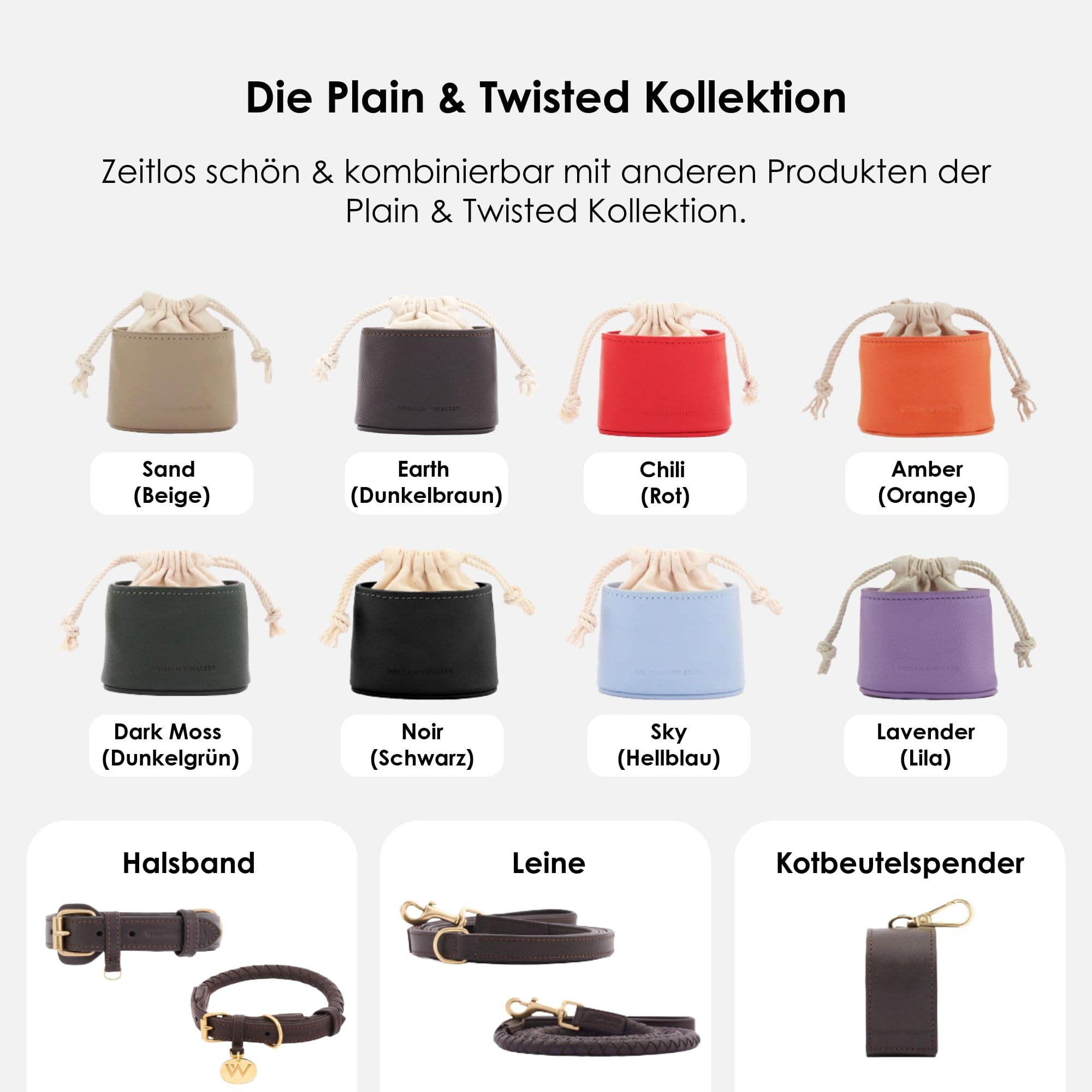 William Walker Leckerlibeutel Earth (Braun)