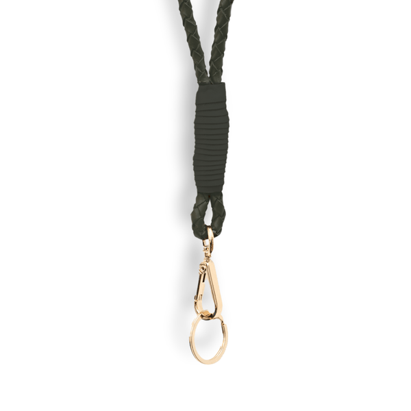 Leder-Halskette in Grün