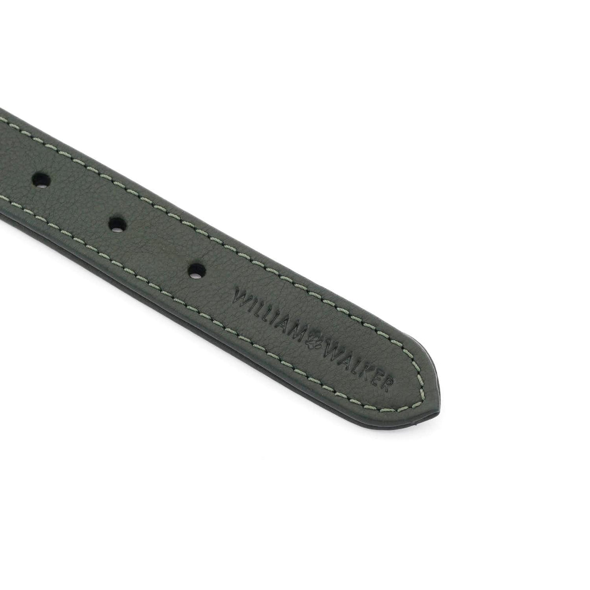 Hochwertiges Hundehalsband aus Leder Dark Moss (Dunkelgrn) - von ...