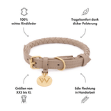 William Walker Hundehalsband Twisted Sand